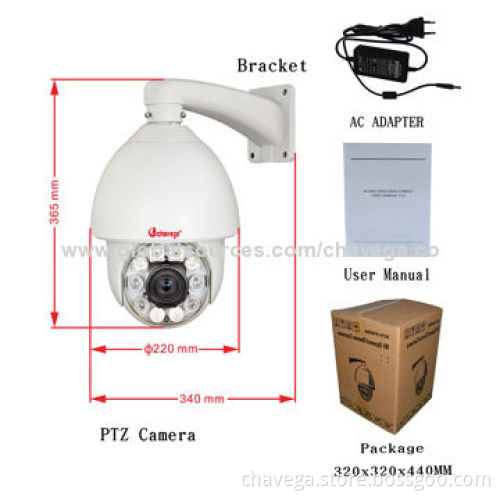 Night Vision Outdoor 700TVL Sony Effio-E 27x Auto-tracking Color PTZ Security Camera with 150m IR